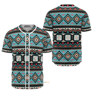 Western Native Pattern - Baseball Jersey