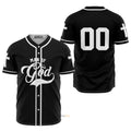 Custom Number Man Of God Jesus - Personalized Baseball Jersey