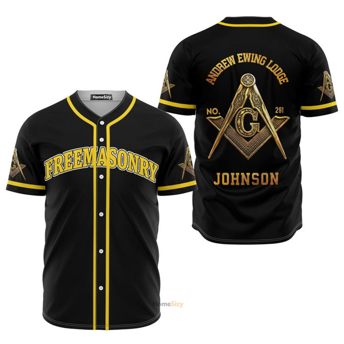 Custom Name Freemasonry - Personalized Baseball Jersey