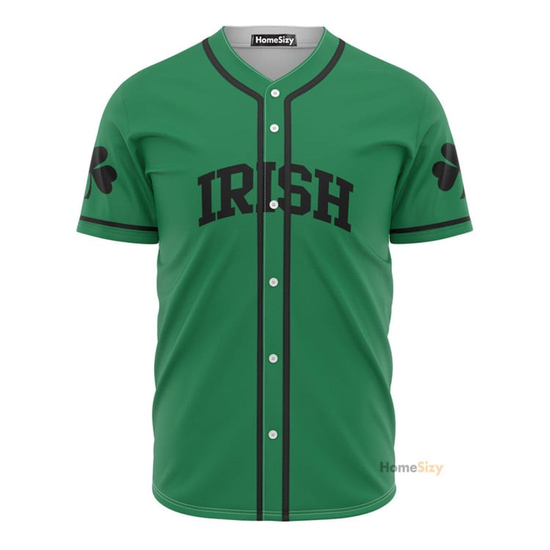 Custom Name Irish Green - Personalized Baseball Jersey