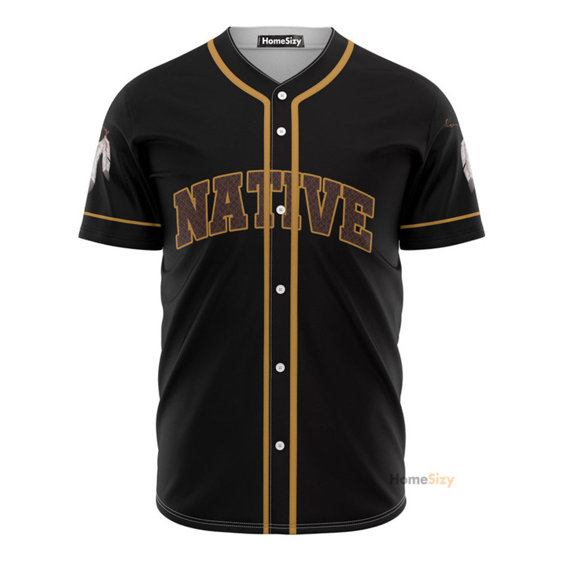 Native American Feather - Baseball Jersey