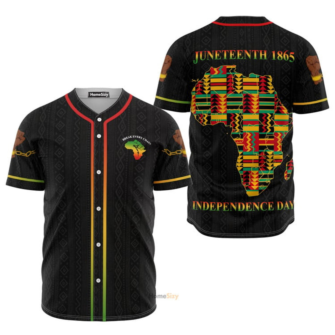 Juneteenth 1865 Is My Independence Day African - Baseball Jersey