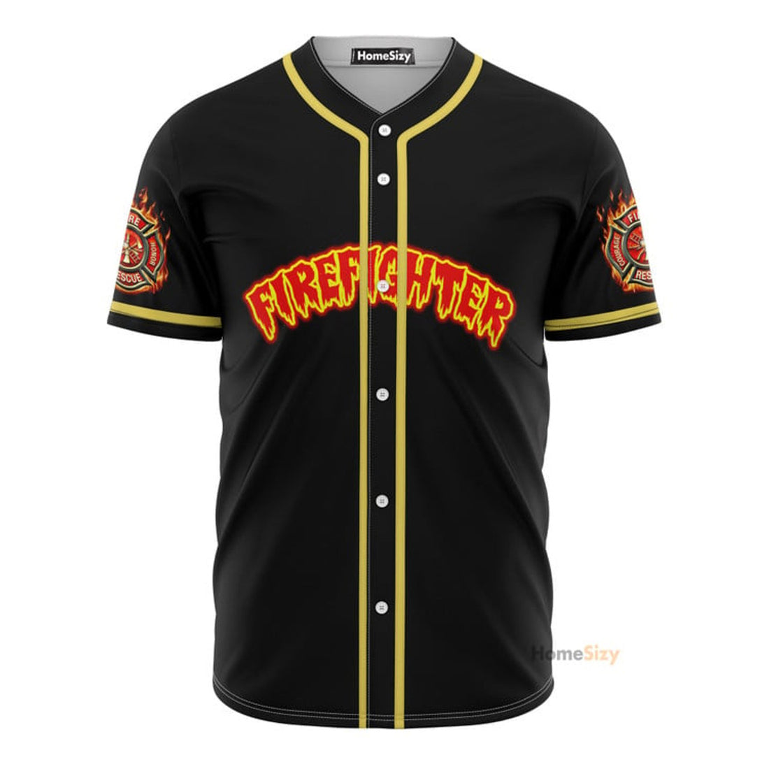 Firefighter Love - Personalized Baseball Jersey