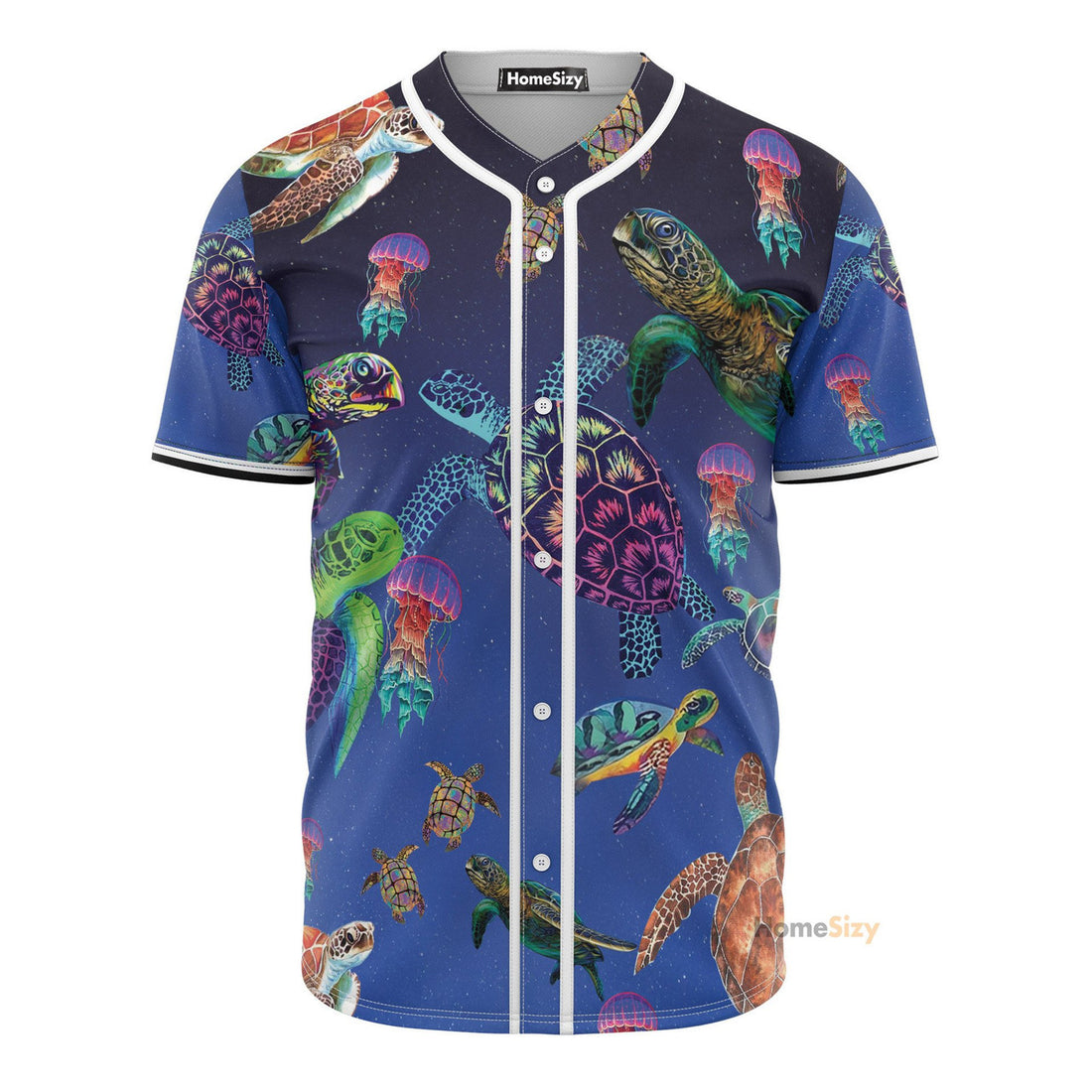 Sea Turtle Glowing - Baseball Jersey