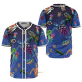 Sea Turtle Glowing - Baseball Jersey