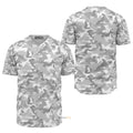 White Snow Camouflage - Baseball Jersey