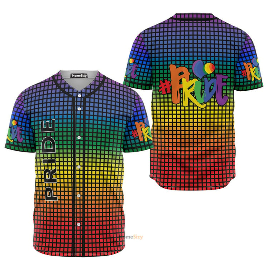 Regenbogen LGBT Pride Mehrfarbiges - Baseball Jersey
