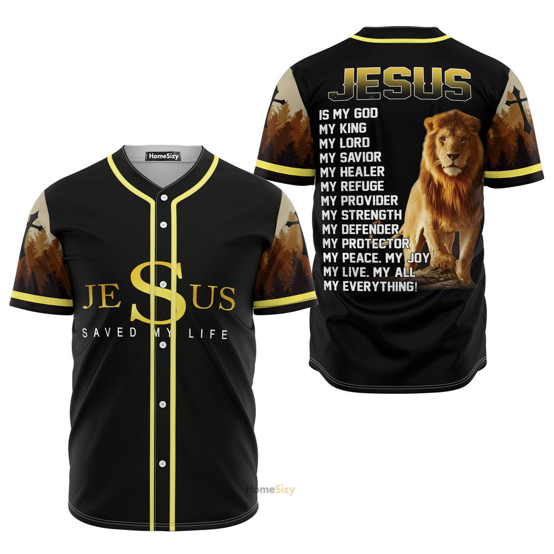 Jesus Is My God, My Life, My All, My Everything - Baseball Jersey