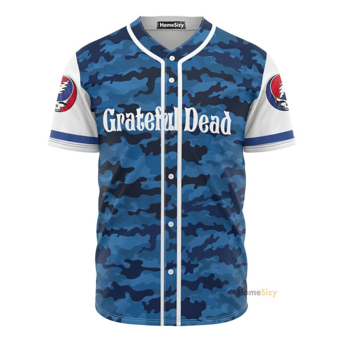 The Grateful Dead Camo - Baseball Jersey