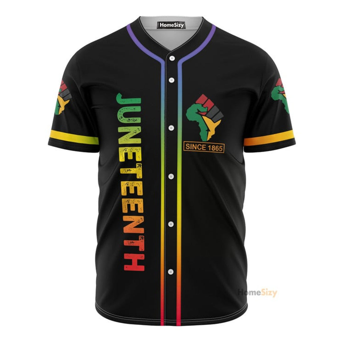 Juneteenth Since 1865 Black King - Baseball Jersey