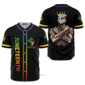Juneteenth Since 1865 Black King - Baseball Jersey