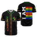 Juneteenth Since 1865 I Am Black Women Magic - Baseball Jersey