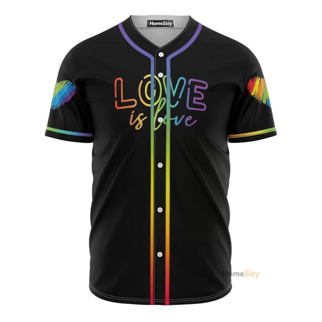 Lgbt Love Is Love - Baseball Jersey