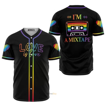 Lgbt Love Is Love - Baseball Jersey