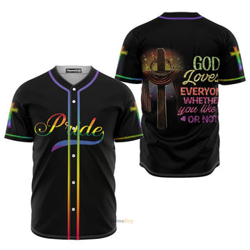 LGBT Pride Rainbow Color - Baseball Jersey
