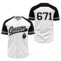 Guam Black and White - Baseball Jersey