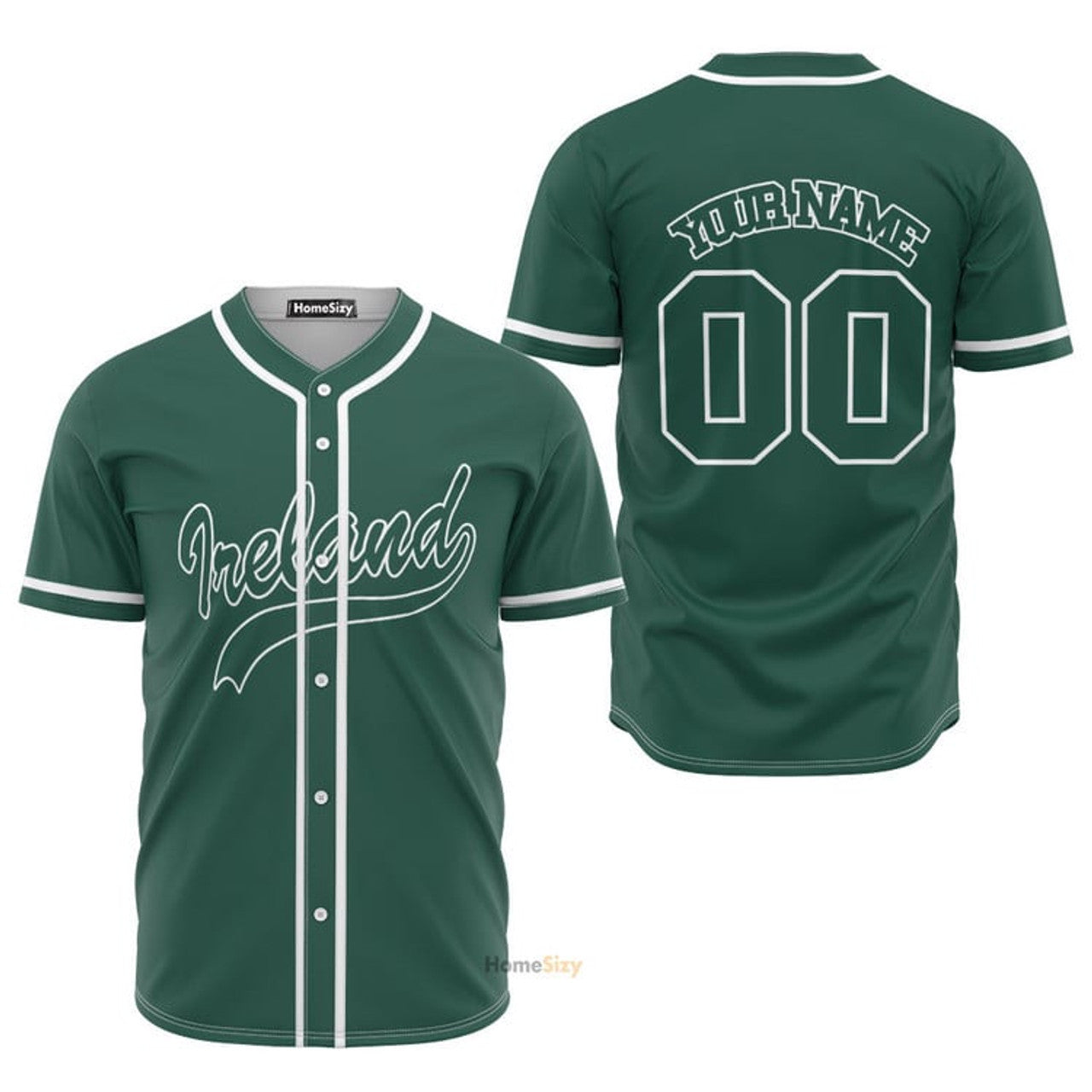 Custom Name Irish Ireland St Patrick's Day - Personalized Baseball Jersey