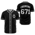 Guam Seal Chamoru Black And White - Baseball Jersey