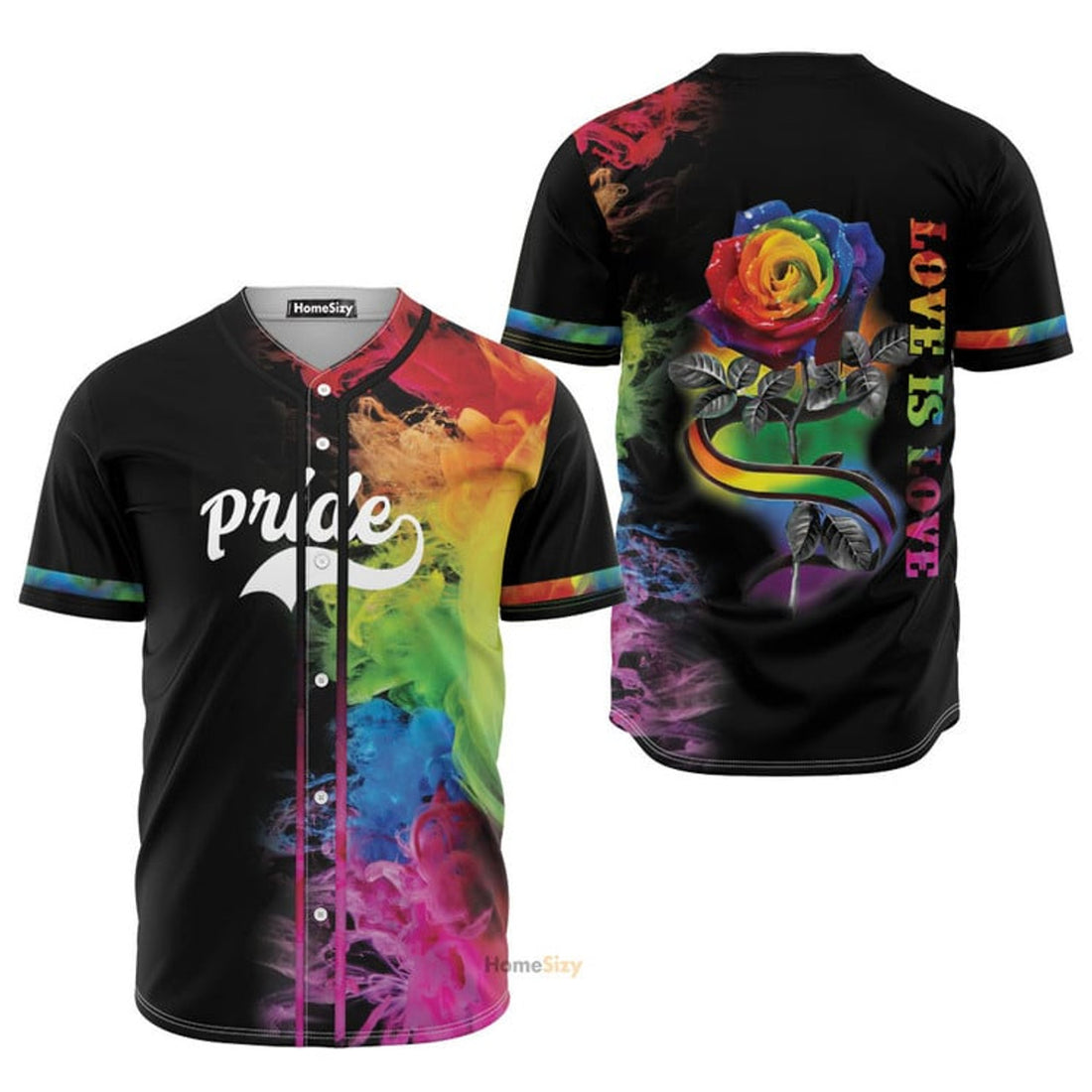 Lgbt Pride Colorful - Baseball Jersey