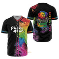 Lgbt Pride Colorful - Baseball Jersey