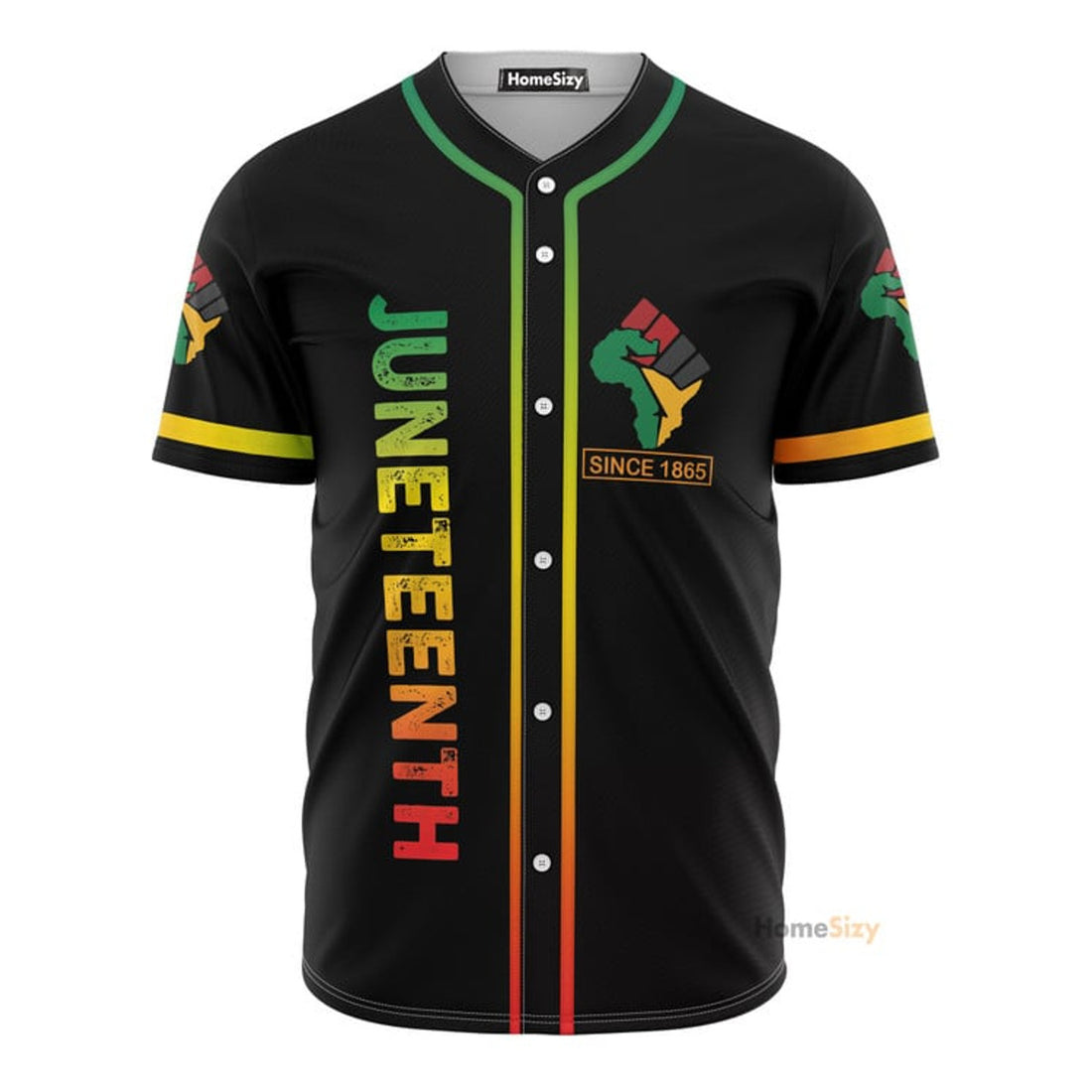 Juneteenth Since 1865 United Against Hate - Baseball Jersey