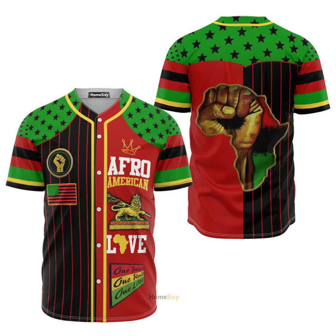 Afro American Love For Juneteenth - Baseball Jersey