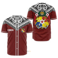 Tonga Polynesian Symbol - Baseball Jersey