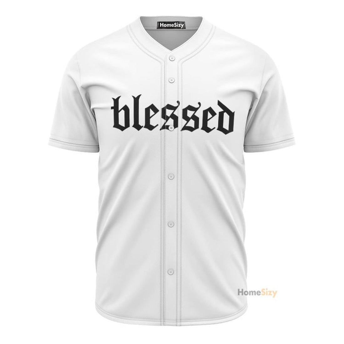 Blessed Black And White - Baseball Jersey