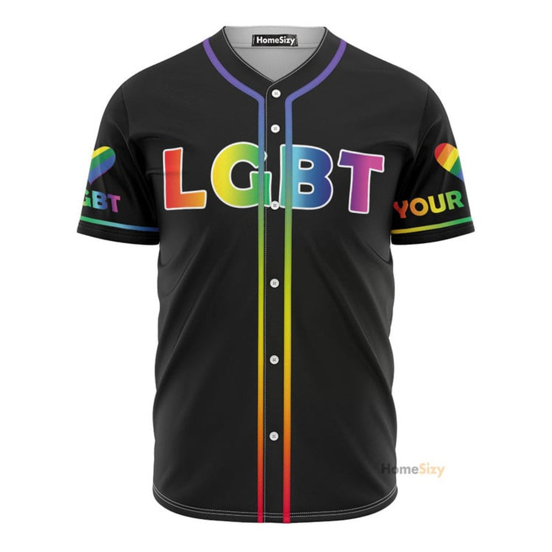 Custom Name LGBT Free Mom Hug - Personalized Baseball Jersey