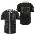 Custom Name Black Jeep - Personalized Baseball Jersey