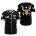Custom Name Us Navy Veteran - Personalized Baseball Jersey