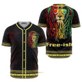Free-ish African Lion Juneteenth - Personalized Baseball Jersey