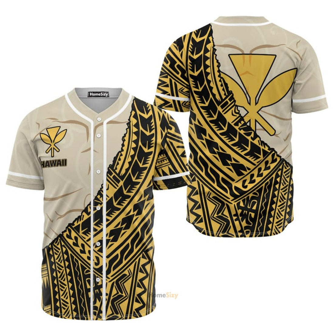 Hawaiian Polynesian Wild Style - Baseball Jersey