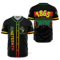 1865 Juneteenth Black Pride - Baseball Jersey