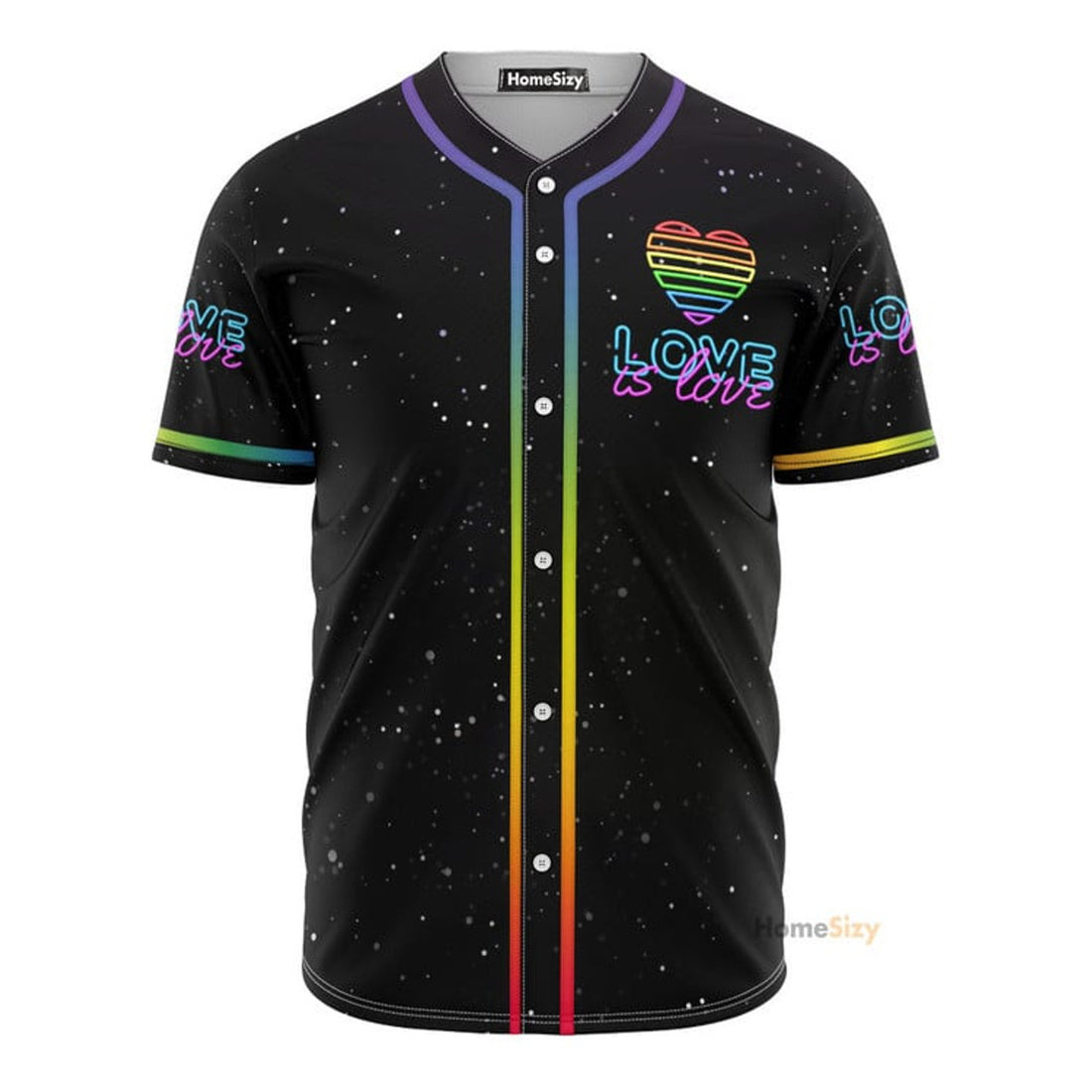 Skull Lgbt Love Is Love - Baseball Jersey