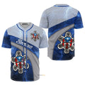 Puerto Rico Boricua Blue - Personalized Baseball Jersey