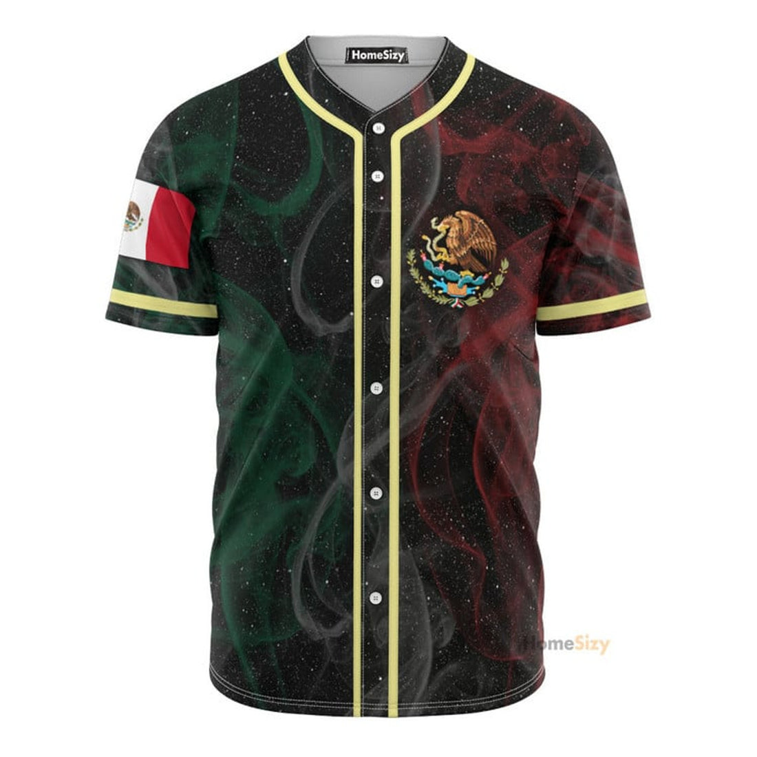 Mexico Symbol With Smoke Proud - Baseball Jersey