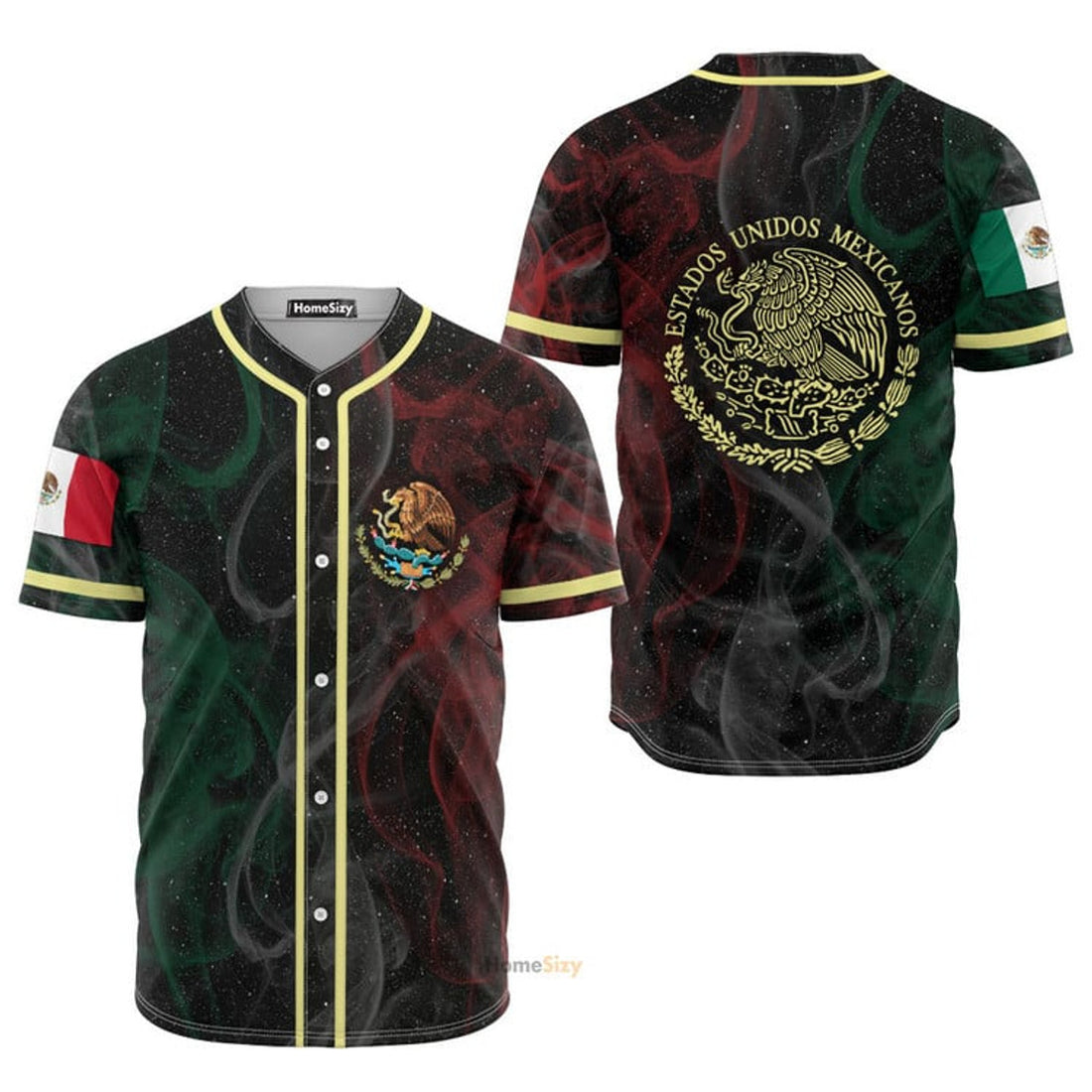 Mexico Symbol With Smoke Proud - Baseball Jersey