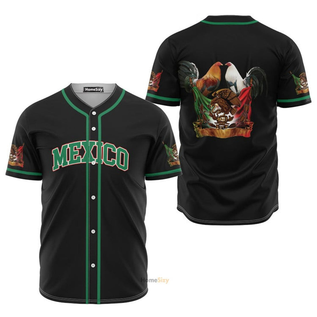 Mexican Rooster - Personalized Baseball Jersey