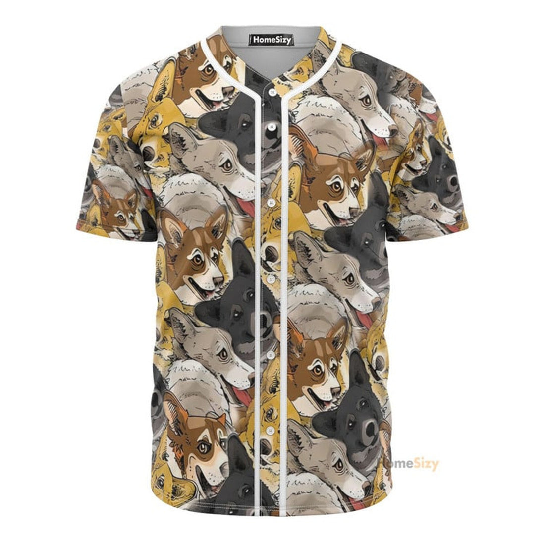Cute Pembroke Welsh Corgi - Baseball Jersey