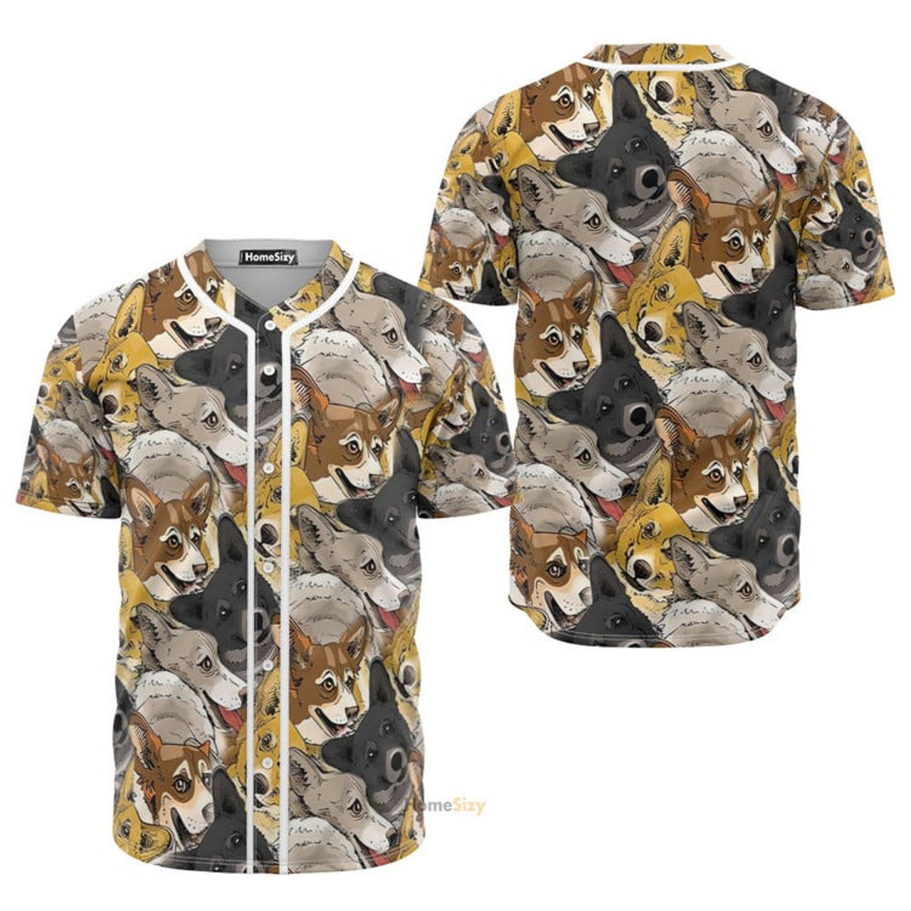 Cute Pembroke Welsh Corgi - Baseball Jersey