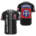 Custom Name 82nd Airborne Divisions - Personalized Baseball Jersey