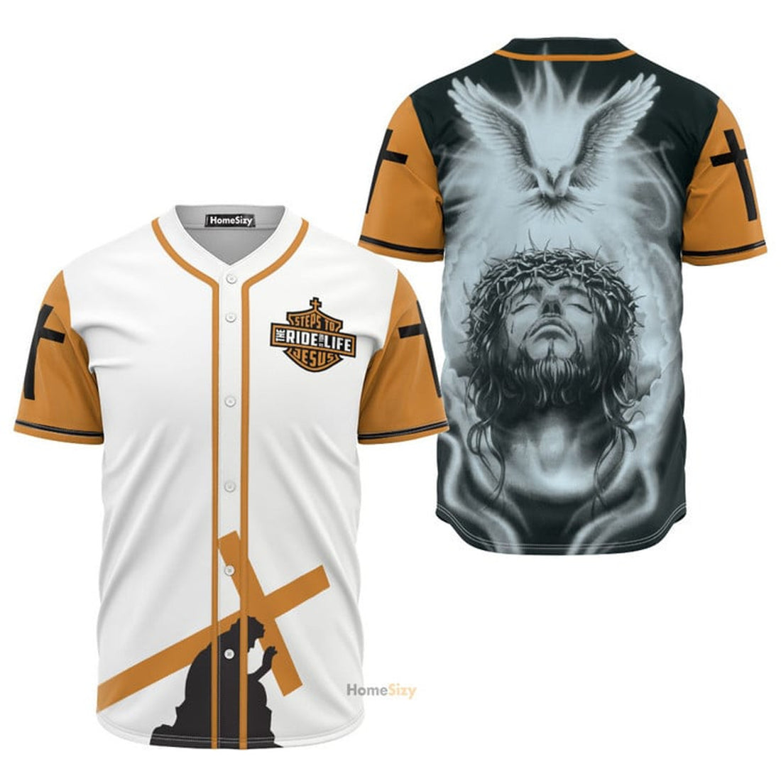 Steps To Jesus The Ride of Your Life - Baseball Jersey