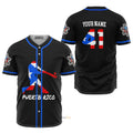 Custom Name Puerto Rico Baseball Player - Personalized Baseball Jersey