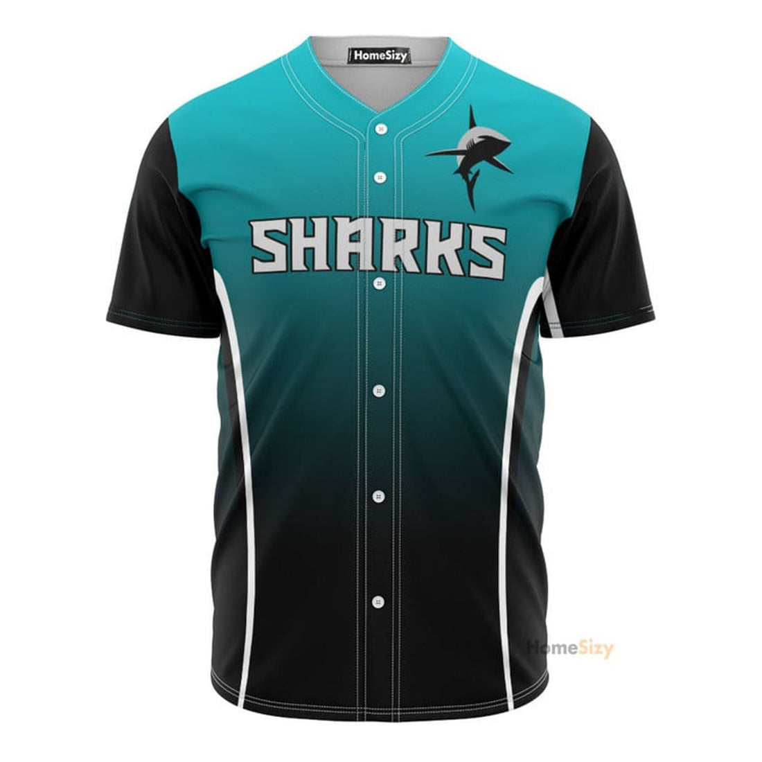 Doubleheader Shark - Baseball Jersey