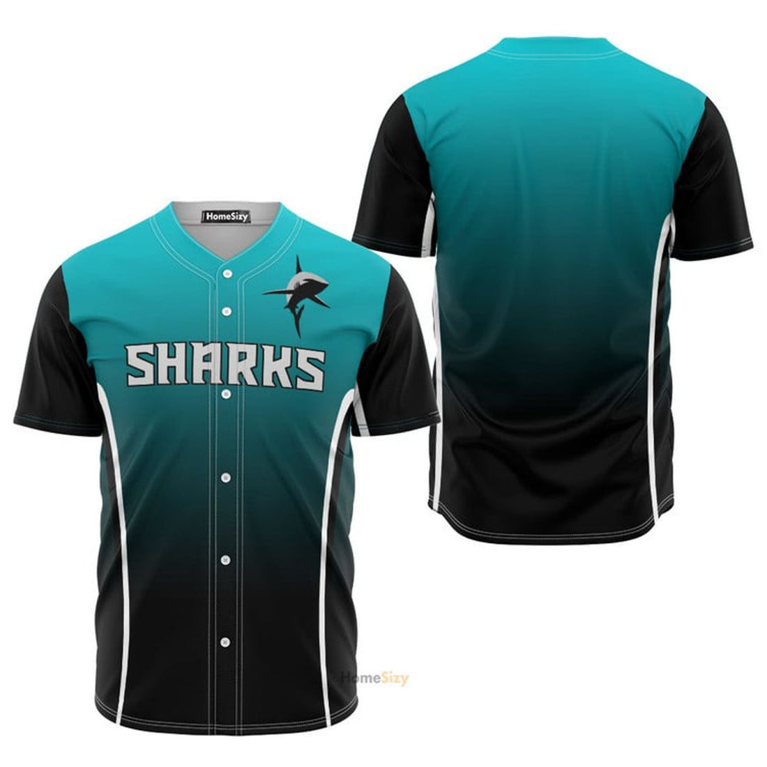 Doubleheader Shark - Baseball Jersey