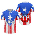 Puerto Rico Frog Boricua Flag - Baseball Jersey