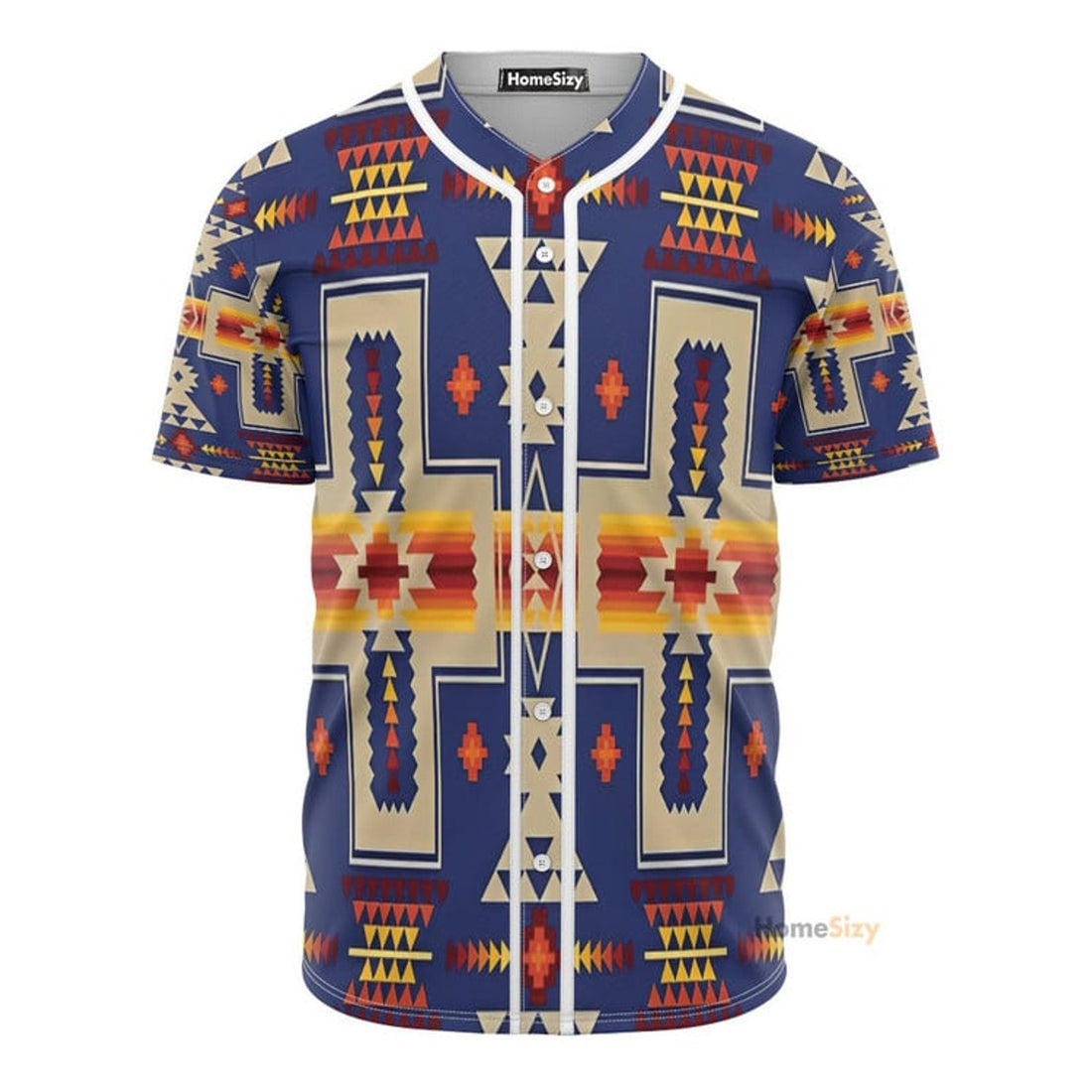 Navy Tribe Design Native American - Baseball Jersey