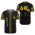 Amazing Sunflower And Jesus - Baseball Jersey