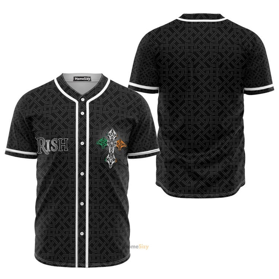 Irish Celtic Black Mental - Baseball Jersey